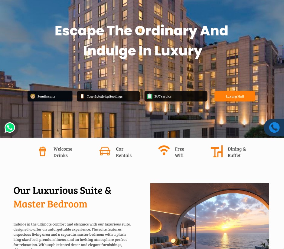 Luxe Hotel Website